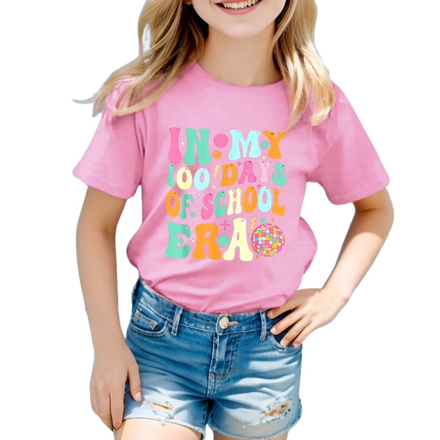 TZEWGL Short Sleeve Graphic Prints Crew Neck T-Shirts For Newborn Clothes For Infnants size 12-13T