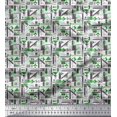 thumbnail image 1 of Soimoi Cotton Voile Fabric Abstract Geometric Printed Craft Fabric by the Yard 56 Inch Wide, 1 of 3