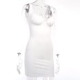 thumbnail image 4 of Wangscanis Robe Moulante Aguichant Sans Manches pour Femme, Poitrine Basse, Dos Ouvert, 4 of 5