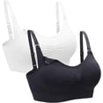 thumbnail image 1 of Lot de 2 Soutien-Gorge d'Allaitement Soutien-Gorge Sans Armatures Soutien-Gorge de Sommeil pour Femmes Soutien-Gorge de Maternité Soutien-Gorge d'Allaitement, 1 of 5