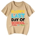 thumbnail image 4 of LUOGENLI T-Shirt pour Filles T-Shirt Imprimé à Col Rond à Manches Courtes pour Garçons et Filles Maxi Chemises pour Filles Vacances 2025 Kaki 10-11 Ans, 4 of 4