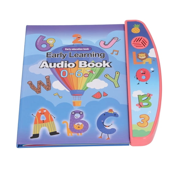Livre d'apprentissage en anglais, jouet électronique pour les enfants avec de la musique, des histoires, des formes, un livre sonore éducatif interactif pour les enfants