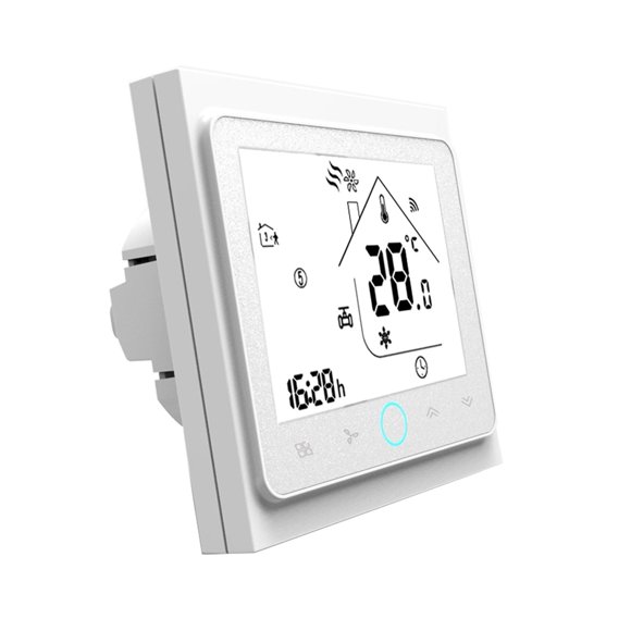 Smart Thermostat 2p/4p Central Air Conditioning Cooling/heating System Room Temperature Controller For Fan Coil ,Easy to Install