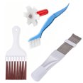 thumbnail image 1 of Cleaning Brush,Fin Cleaner Fin Coil Brush Brush Condenser Fin Brush 4pcs Air Conditioner Comb Set Fin Conditioner Condenser Fin Maintenance Tool Radia Ktoyols Rookin Brush Siuke 4pcs, 1 of 6
