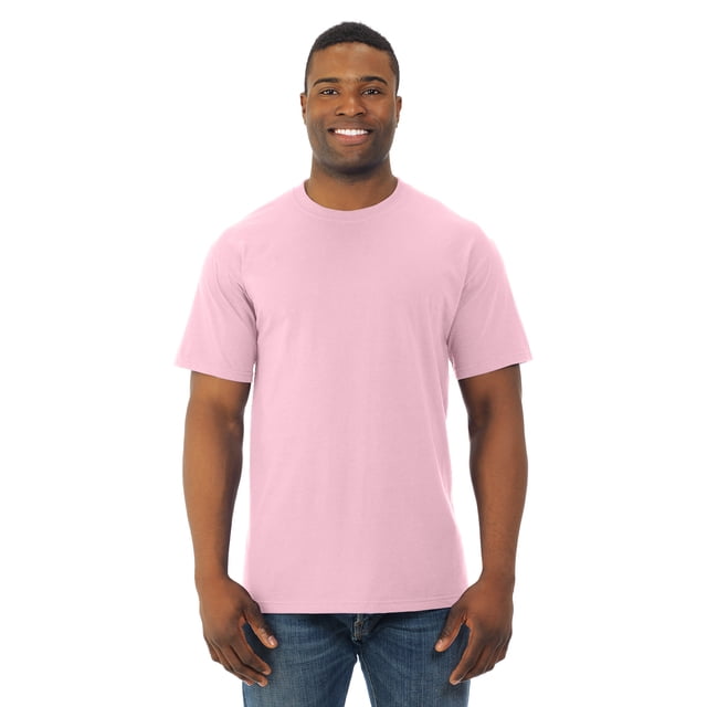 Fruit Of The Loom T-Shirt à Col Rond à Manches Courtes en Coton HD pour Hommes, 4TG, Rose Classique