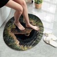 thumbnail image 4 of ERK 1Pcs Tapis Rond Animal 3D Grand Tapis de Salon Antitache Lavable Tapis de Sol Doux pour Sofa, 4 of 4