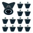 thumbnail image 2 of GLFILL 12 Pcs Crampons de Bottes de Football Pointes Stables Antidérapantes pour Chaussures de Rugby Chaussures de Randonnée 9 mm, 2 of 8