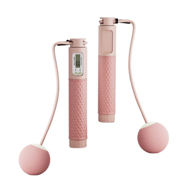 Youkk Fitness Goals Cordless Jumping Rope Set For All Levels Ball Is Silent When Jumping Rope Sakura Powder Ball