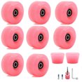 thumbnail image 1 of 8pcs Skate Wheel Skateboard Part Inline Sport Accessories Replacing Fittings High Speed Roller Skates Wheels Modified Component Pink, 1 of 6