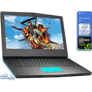 Dell Alienware 15R4 Un carnet de jeu, 15.6" 4K UHD Affichage, Intel Core i9-8950HK Jusqu'à 4,8 GHz, 8GB RAM, 512GB NVMe SSD, GeForce GTX 1080, HDMI, Mini DisplayPort, Thunderbolt, Windows 10 Pro