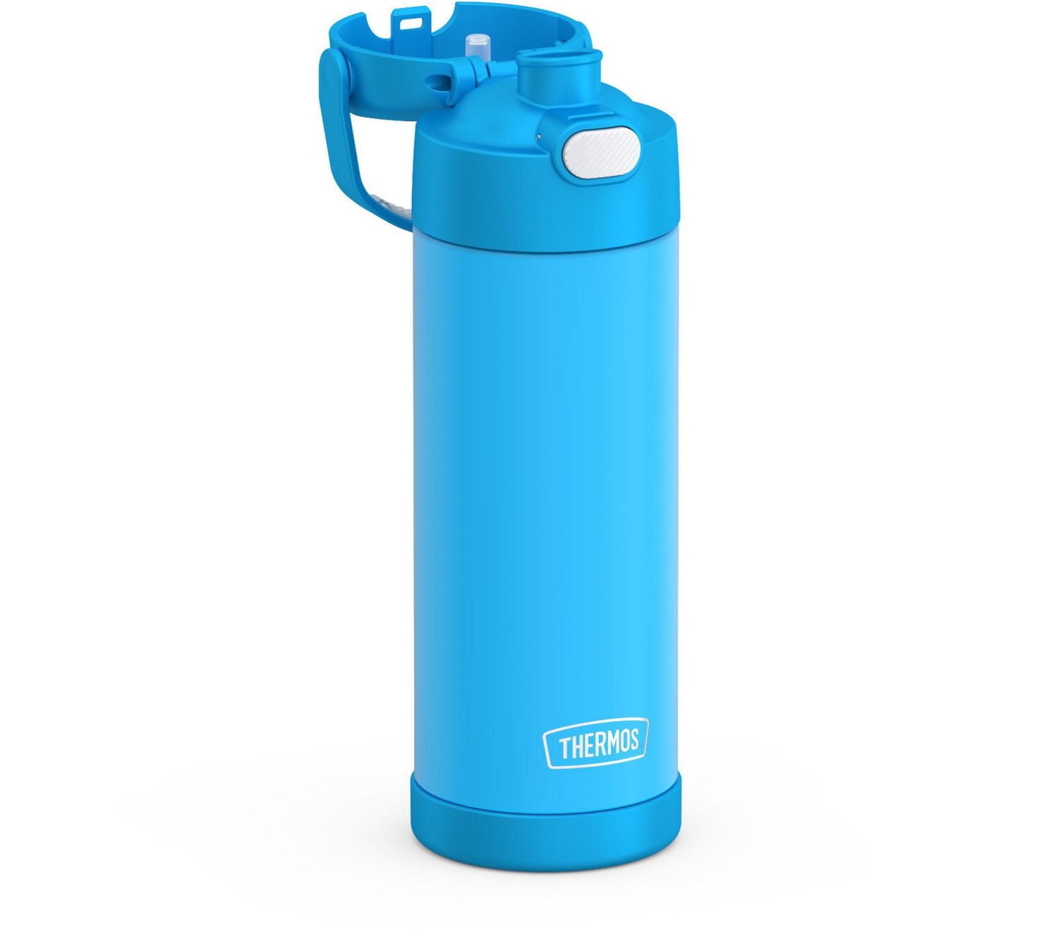 Thermos Kids Stainless Steel Vacuum Insulated Funtainer Water Bottle with Spout Lid, 470 ml, Electric Blue