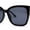All Black, variant on Womens Glitter Oversize Cat Eye Inset Lens Designer Sunglasses Beige Purple Pink