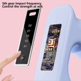 thumbnail image 4 of High-Frequency Percussion Fascia Massage Ring Handheld Belt Muscle Relaxation Tool Portable Massager Rechargeable Deep Tissue Vibration Body Massager in White Blue Pink, 4 of 7