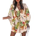 thumbnail image 1 of Robes à Lacets pour Femmes Été Jupe pour Dames Élégante Décontractée Robe Courte à Nouer Fête Plage Ménage Travail Femme Type3 m, 1 of 5
