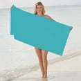 thumbnail image 2 of C-80 Mint Green Mint Green Beach Towel Large Size 31 5X51 2In Polyester Quick Drying Multi Purpose #H8C58, 2 of 6