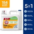 thumbnail image 1 of Arm & Hammer Sensitive Skin Liquid Laundry Detergent, Fragrance & Dye Free, 154 Loads, 1 of 5