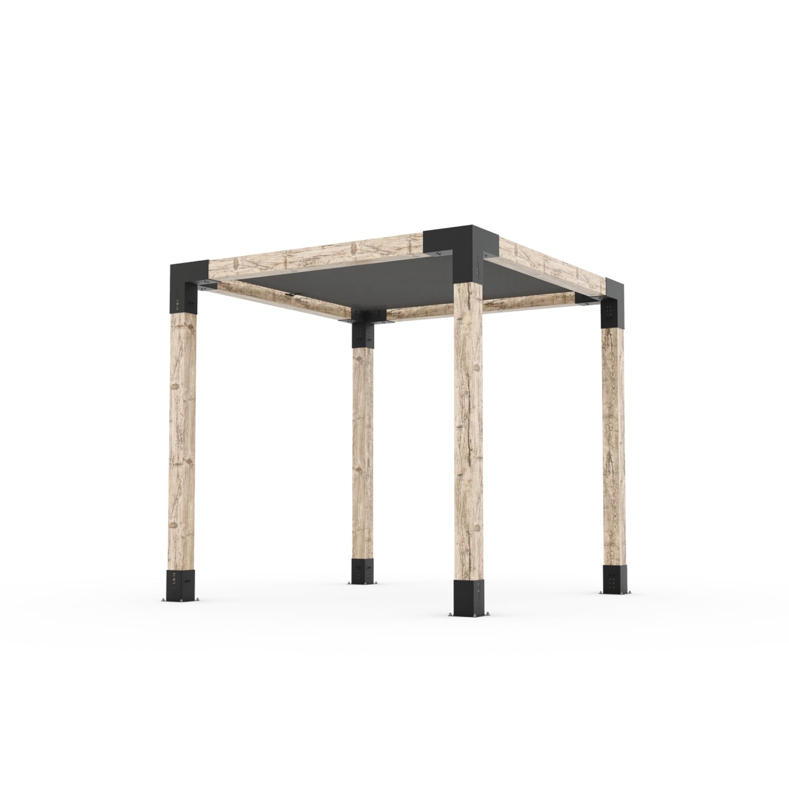 Toja 8' X 12' Pergola Kit With Shade Sail For 6X6 Wood Posts
