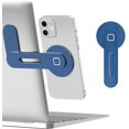 thumbnail image 1 of Magnetic Phone Holder for Laptop, Adjustable Phone Monitor Side Mount for iPhone 13 Series/iPhone 12 Pro Max/12 Pro/12/12 Mini, Slim Portable Foldable Computer Expansion Bracket, Silver, 1 of 1