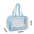thumbnail image 3 of Dvkptbk Beach Pocket Beach Bags Sandproof Dry and Wet Separation Swimming Bag Mesh Beach Bag for Swim Pool Bag Beach Tote Bag Grocery Storage Net Bag Swimming, 3 of 8