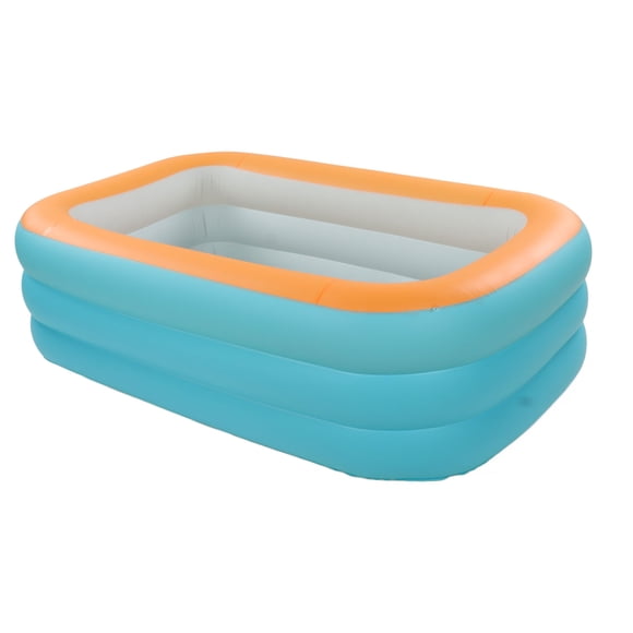 Inflatable Swimming Pool, 2.6m/8.5ft Foldable Large Size Kiddie Pool, Easy Set Up Kids Pool, Backyard, Outdoor Summer Water Party for Family, Bathing and Soaking, Pool for Kids