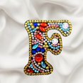 thumbnail image 3 of Christmas Letters Keychain 26 Letters Rhinestone Pendant, 3 of 8