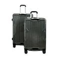 thumbnail image 4 of TRAVLR Valise Rigide Moyenne à Imprimé Texturé (25 Pouces) Extensible, Anti-Rayures, Huit Roues Silencieuses et Serrure TSA - Vert Foncé, 4 of 5