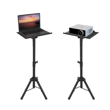 Trépied Universel pour Projecteur d'Ordinateur Portable, Support de Sol Pliable pour Ordinateur Portable pour la Maison et le Bureau, Hauteur Réglable de 30 Pouces - 43,7 Pouces