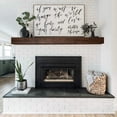 thumbnail image 3 of Luxe Surface 60 inch Floating Shelf Dark Color Wood Fireplace Mantel, 3 of 6