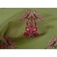 thumbnail image 4 of oneOone Cotton Cambric Fabric Leaves|Bird & Floral Block Printed Craft Fabric BTY 56 Inch Wide, 4 of 4