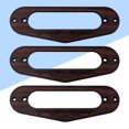 thumbnail image 3 of Miangastore Single Coil Pickup Ring Guitar Pickup Frame Mounting Ring Coffee 3Pcs 18Mm, 3 of 8