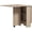 Nature Wood, variant on HOMCOM Folding Dining Table, Drop Leaf Table with 2-tier Shelves