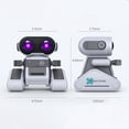 thumbnail image 3 of Pretend Play Toys for Toddlers Educational,Rechargeable Remote Robot Toys,Educational RC Robot Gift,2.4G Electric Robot Remote Control Intelligent Interactive Robot,Color Changing Light and Music, 3 of 9