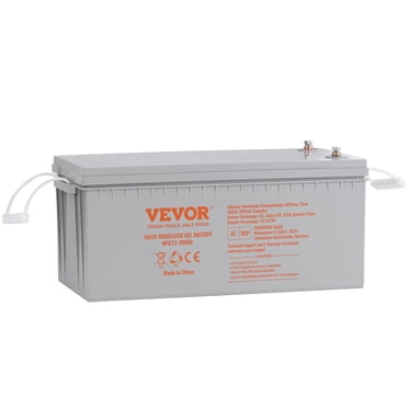 VEVOR Deep Cycle Battery, 12V 200 AH, AGM Marine Rechargeable Battery, High Self-Discharge Rate 1400A Current, for RV Solar Marine Off-Grid Applications UPS Backup Power System, Tested to UL Standards