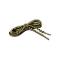thumbnail image 2 of INSPIRE CHIC Unisex Round Rope Dual Colored Striped 1/5 Thick Boot Shoelace 120cm / 47.24" Light Yellow Black, 2 of 4