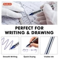 thumbnail image 4 of Shuttle Art RollerBall Pens 25 Pack Blue Fine Point Roller Ball Pens 0.5mm Liquid Ink Pens for Writing Journaling Taking Notes School Office, 4 of 4