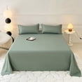 thumbnail image 1 of Ensemble de Literie Uni, Ensemble de Draps en Polyester avec Taies d'Oreiller, Drap-Housse à Poche Profonde, Entretien Facile Résistant aux Plis, Microfibre Douce et Respirante, Format Grand 3 Pcs pour Chambre et Chambre d'Amis, 1 of 6