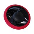 thumbnail image 2 of Universal Soft Warm Plush Car Steering Wheel Universal Steering Cover Elastic Automobiles Auto Steering-Wheel Case Protector, 2 of 5