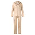 thumbnail image 3 of AherBiu Womens Pajama Sets Long Sleeve Button down Shirts with Pjs Pants Striped Loungewear Set Outfits, 3 of 5