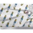 thumbnail image 3 of Soimoi Rayon Fabric Leaves & Floral Block Fabric Prints by Yard 56 Inch Wide, 3 of 4