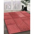 thumbnail image 3 of Ahgly Company Tapis Rectangulaire Rouge Lavable en Machine, 5 Pieds x 8 Pieds, 3 of 7