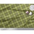 thumbnail image 3 of Soimoi Japan Crepe Satin Fabric Diagonal Check Print Sewing Fabric Yard 42 Inch Wide, 3 of 5