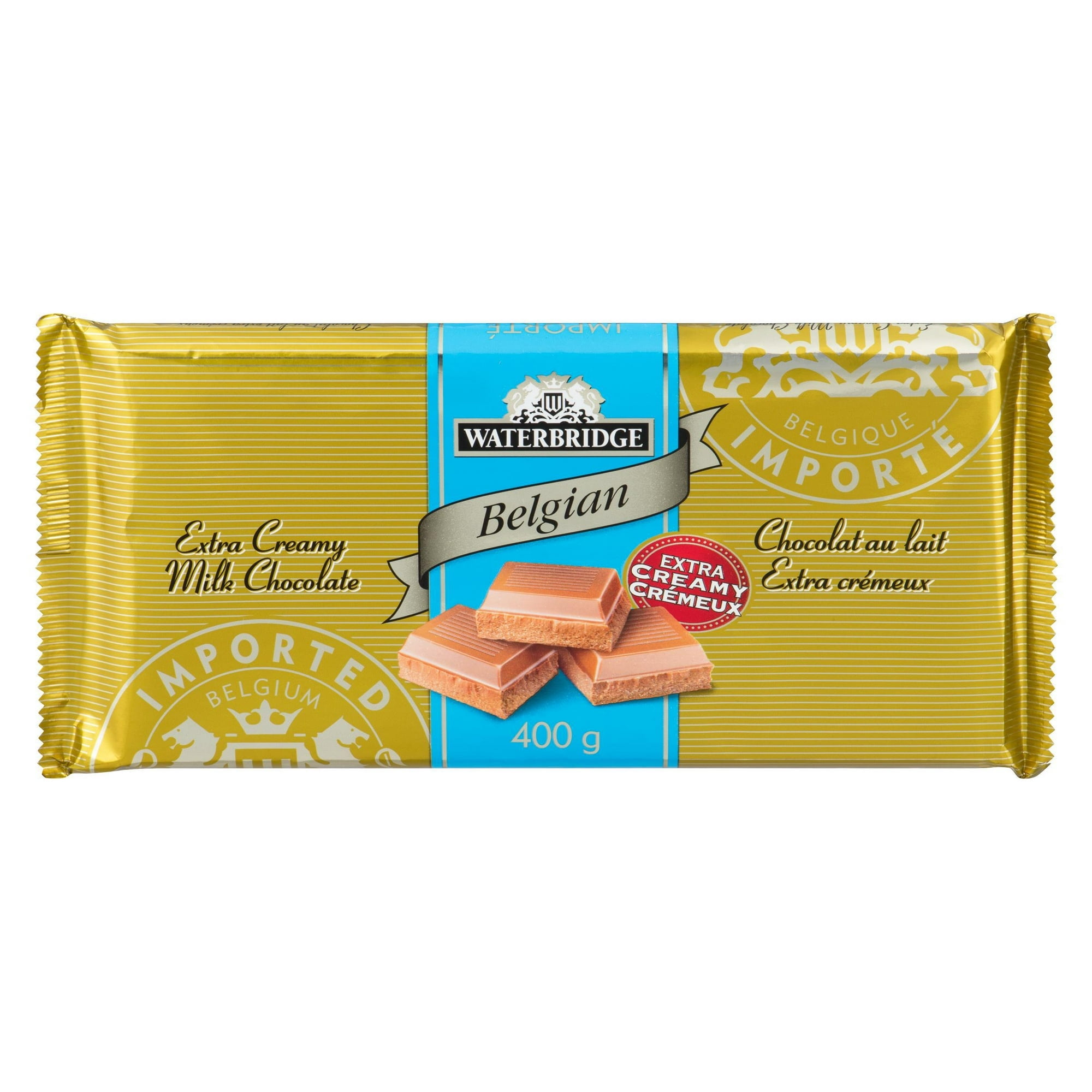 Waterbridge Premium Extra Creamy Milk Chocolate Bar, 400 Grams