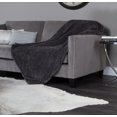 thumbnail image 3 of Sunbeam Striped Velvet Heated Throw, Grey, 3 of 3