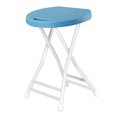 thumbnail image 4 of Folding Stool High Stool Camp Stool Furniture Round Stool Camping Chair Foldable blue, 4 of 9