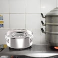 thumbnail image 5 of Cooking Utensils Product Title Stainless Steel Pan with Lid and Handle Large Capacity Round Cake Baking Maker for Cheese Cake Chocolate Cupcake Versatile Cooking Utensils for Kitchen, 5 of 5