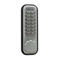 thumbnail image 4 of Lockey 2200-SC Mechanical Keyless Surface, Rim Mount Slide Deadbolt - Satin Chrome, 4 of 4
