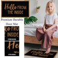 thumbnail image 2 of "Hello from The Inside" Welcome Decor Doormat Non-Slip Washable Mats Indoor Entrance Front Doormat Natural, Low Profile, Durable Rug Perfect for Front Door and Entryway - Outdoor/Indoor 16x24IN, 2 of 7