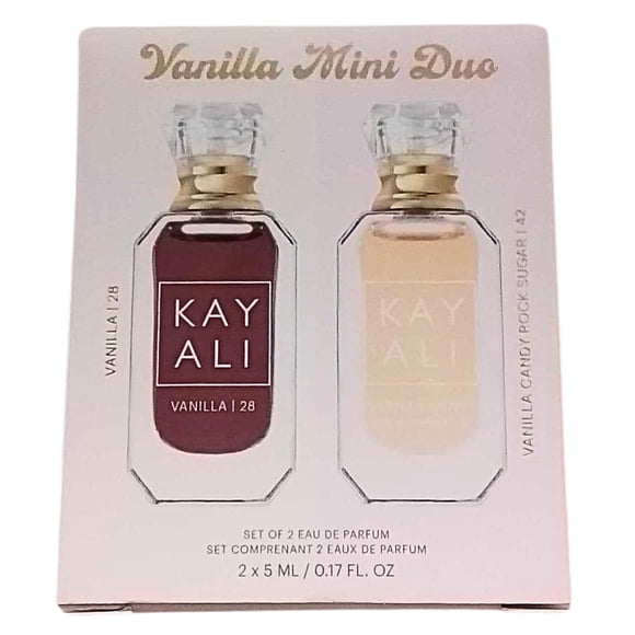KAYALI Mini Vanilla Perfume Duo Set 2 X 5 ml (Vanilla Candy Rock Sugar 42 Eau de Parfum and Vanilla 28 Eau de Parfum)