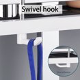 thumbnail image 4 of LSLJS Square Rod Shower Rack Punch-Free Shower Caddy Shelves Slide Bar for Shower Head, Shampoo, Soap Holdersuitcase, with Stainless Steel Guardrail, Shower Shelves W, 4 of 6
