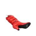 thumbnail image 2 of Maggie-39 Bottes Décontractées Mi-Mollet à Bout Rond à Talons Hauts à Fermeture Éclair pour Femmes, 2 of 3
